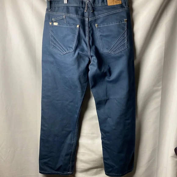 AKADEMIKS MENS SIZE 36/30 DARK STEEL BLUE JEANS PANTS GOOD CLEAN CONDITION - Picture 10 of 14